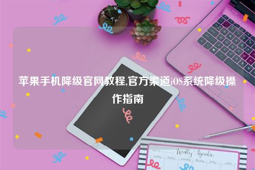 苹果手机降级官网教程,官方渠道iOS系统降级操作指南
