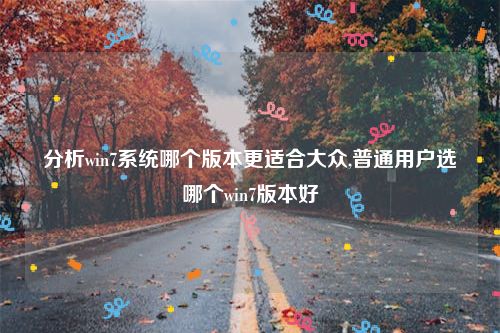 分析win7系统哪个版本更适合大众,普通用户选哪个win7版本好
